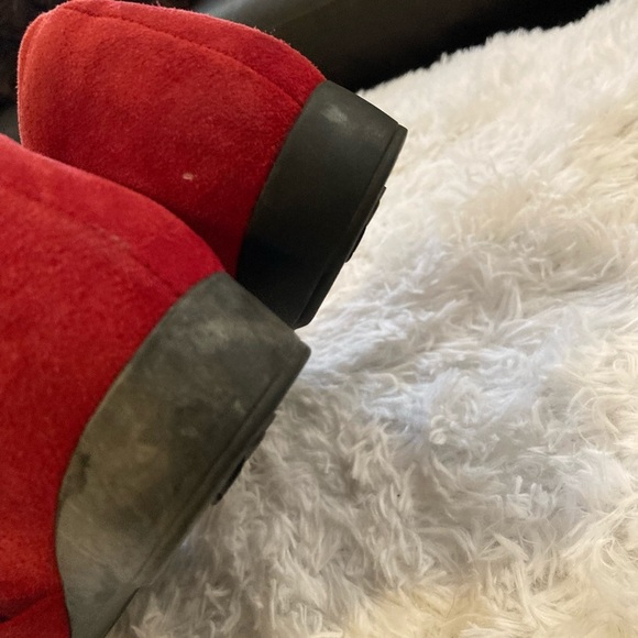 Mephisto suede red slip on Mary Jane flats size 6 1/2 - Picture 3 of 12